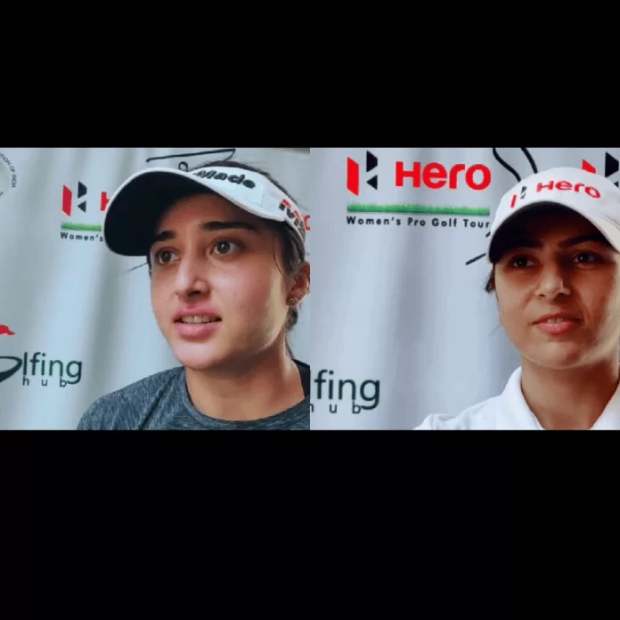 Plain Collage Instagram Post Never say die for Ridhima Dilawari and combination of grit and skill for Tvesa Malik while playing for WGAI’s Leg 6 from the Rambagh Golf Club in Jaipur