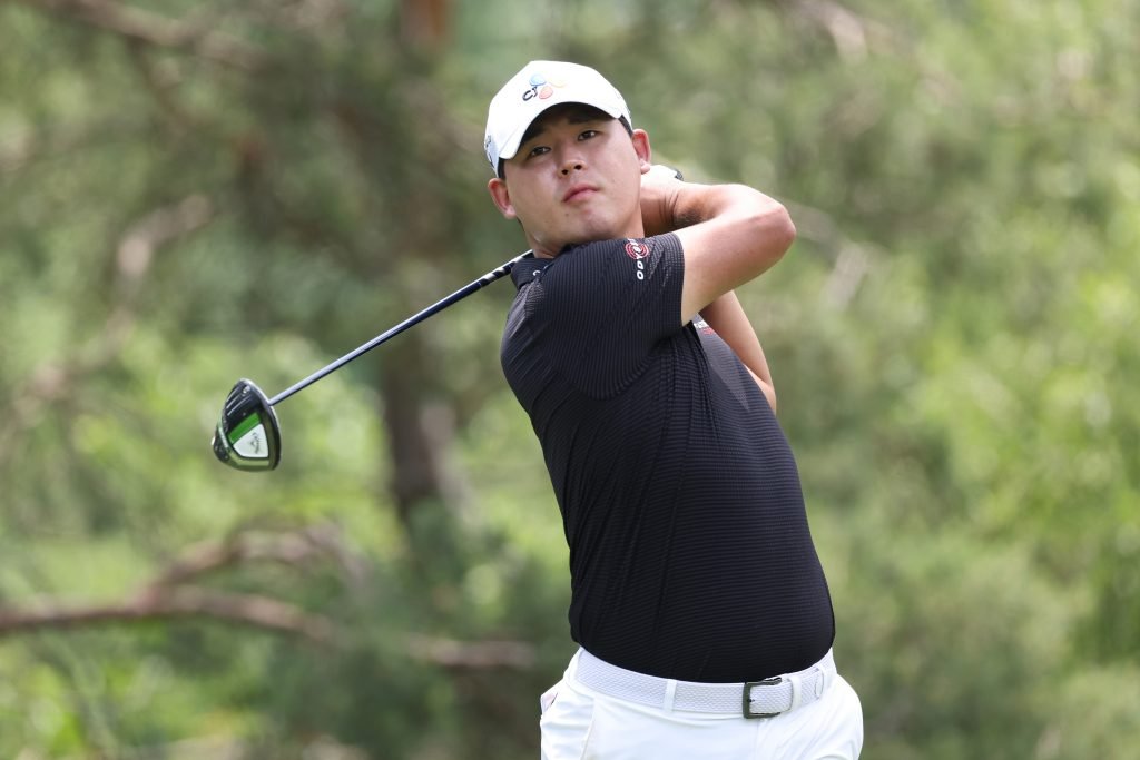 Securing a third career PGA Tour win earlier this year has given Si Woo Kim a shot in the arm as he aims to play his way to a podium finish in Tokyo. (Photo by Andy Lyons/Getty Images)