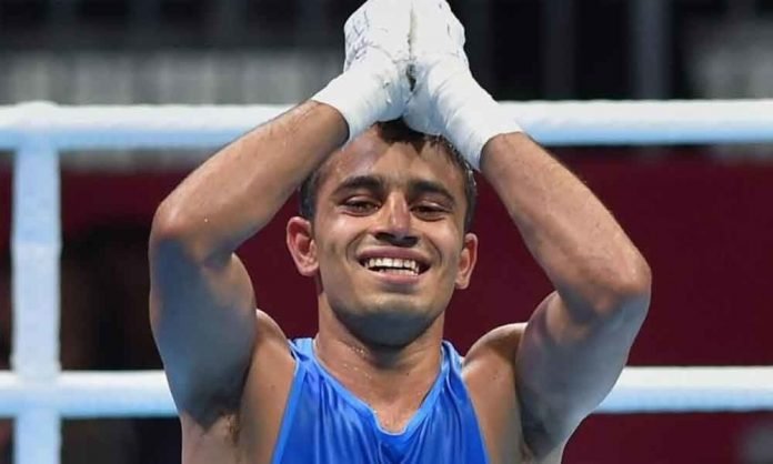 Amit Panghal will enter the 52kg competition at the Tokyo Olympics as World No 1. Photo: The Hans India
