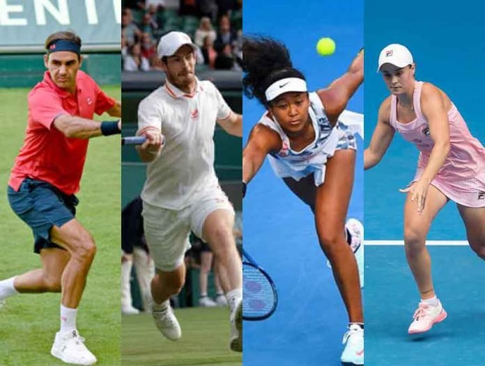 Andy Murray, Roger Federer, Ashley Barty and Naomi Osaka are among the players named for the Tokyo Olympics tennis competition