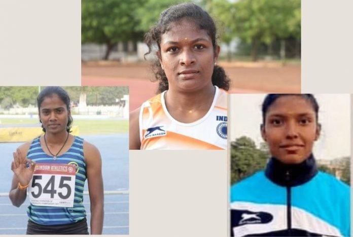 Revathi V (top), Subha Venkataraman (right) and Dhanalakshmi S, members of the Tokyo bound women's 4x400m relay team, are bound by their ability to turn adversity into opportunity.