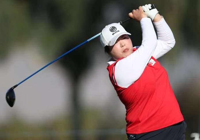 Shanshan Feng, who turned 32 on Thursday, made it a memorable day with a strong show at the Olympic women's golf competition on Thursday. Photo: Golf Digest