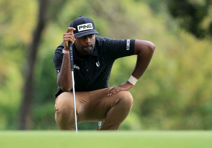 Prior to this week, Sahith Theegala's best position after any round on PGA Tour was T8/2017 The Genesis Invitational (finished T49). Photo: rfi.fr