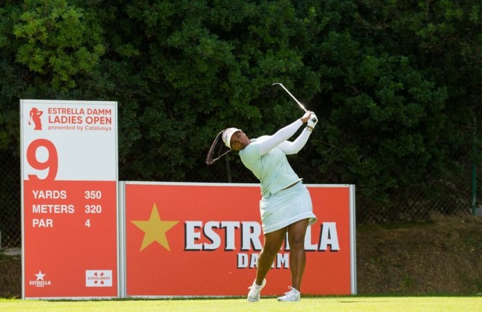 Swaziland’s Nobuhle Dlamini started the Estrella Damm LAdies Open by taking a share of the lead at 4-under 68. Photo: Tristan Jones/LET