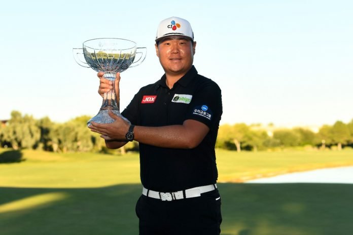 The smooth-swinging Sungjae Im birdied four of his opening seven holes and then turned on a masterclass with five consecutive birdies from the ninth to 13th to seize control of the Shriner Children's Open. Photo: Getty Images