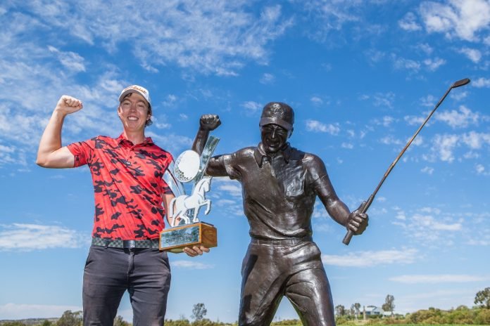 Two shots off the lead and having never won on the Sunshine Tour, Luke Brown also had to conquer one of the longest courses in the world. Photo: Sunshine Tour