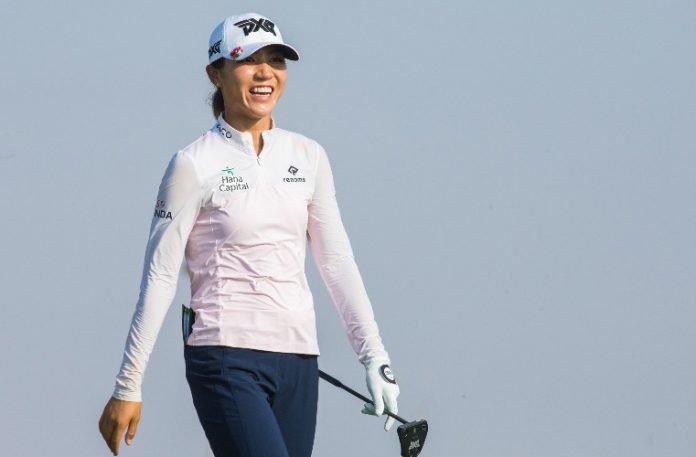 Lydia Ko produced a scorching round of 63 to claim a four-shot lead on Day Three of the Aramco Saudi Ladies International. Photo: Tristan Jones/LET