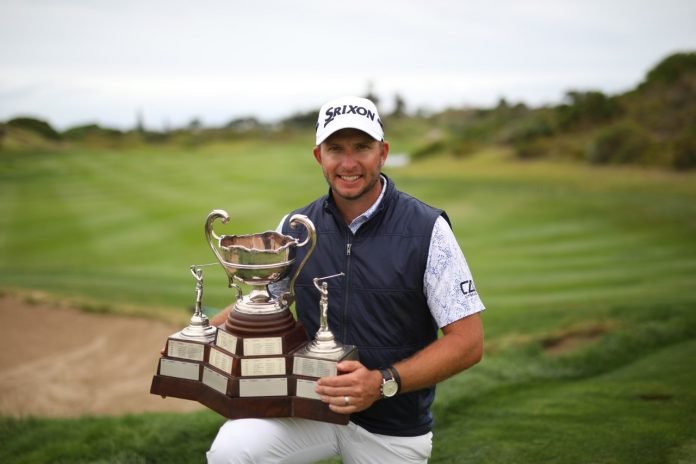 Dean Burmester signed off with an incredible final round of 65 to win the Sa PGA Championship by two shots at 17-under par. Photo: Sunshine Tour