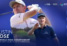 Justin Rose to make Delhi debut at DP World India Championship Justin Rose - TheGolfingHub